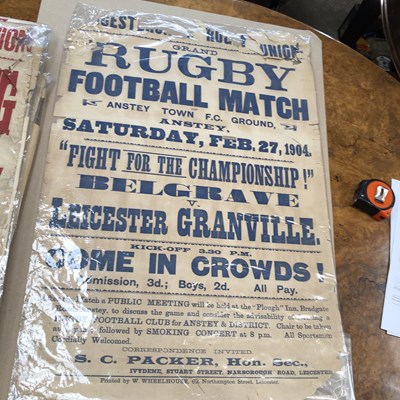 Lot 86 - A collection of vintage rugby union...