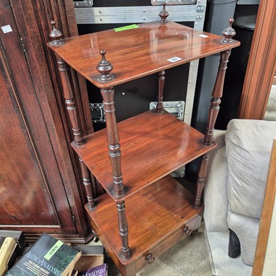Lot 97 - A Victorian three-tier whatnot. 45 x 34 x h...