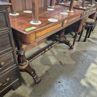 Lot 134 - A Victorian mahogany side-table. 122 x 66 x h...