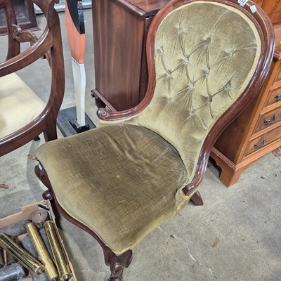 Lot 152 - A Victorian nursing chair.