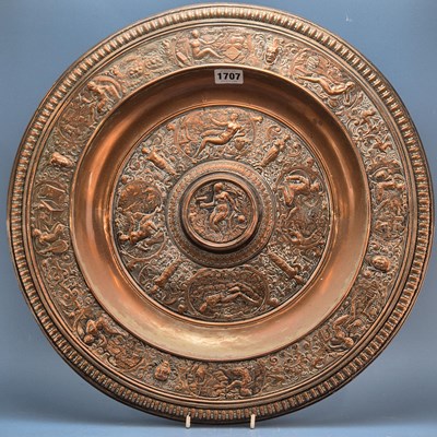 Lot 1707 - An Elkington style electrotype dosh, the rim...