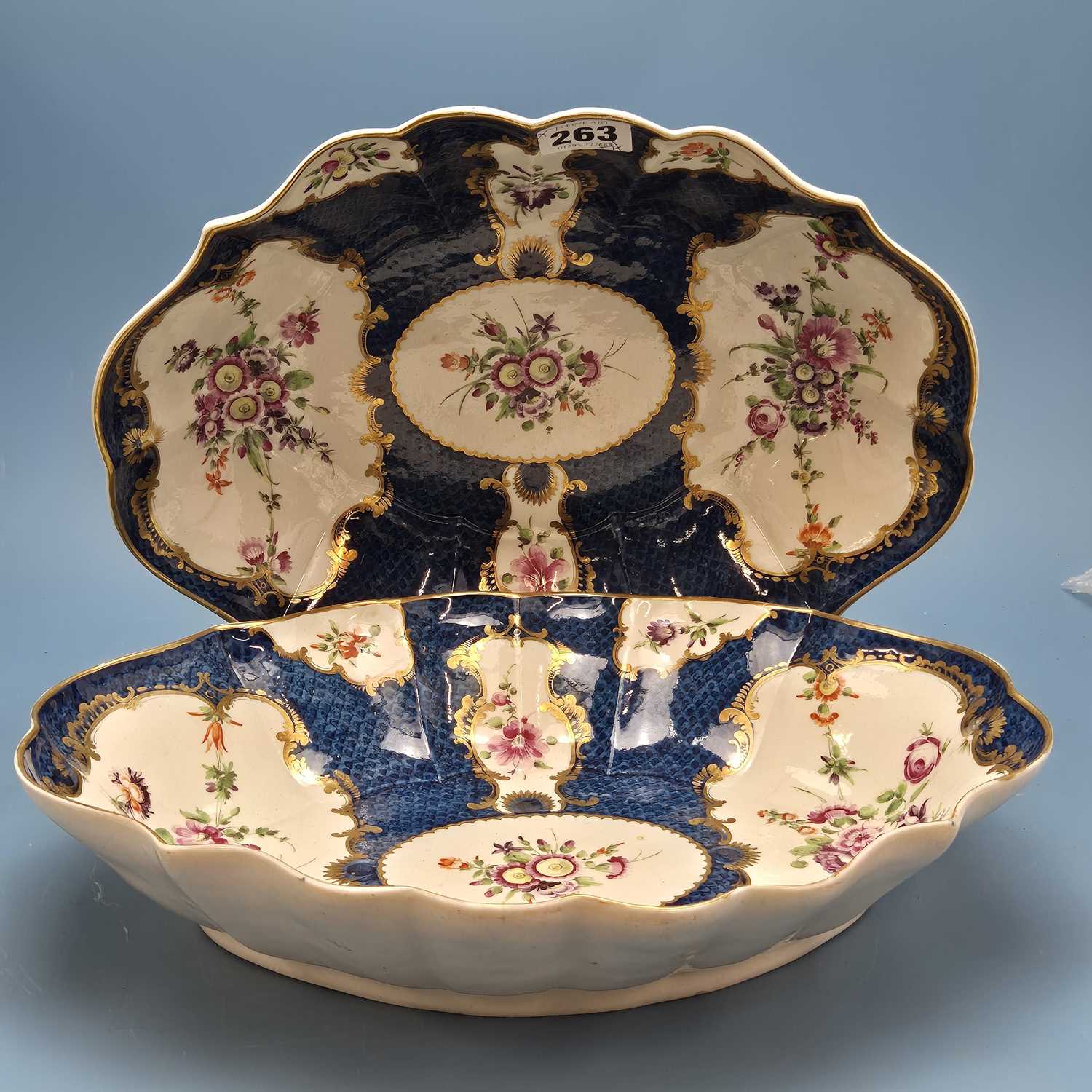 Lot 399 - A pair of 18th-century English, fluted form