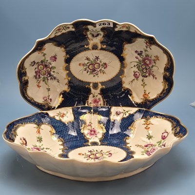 Lot 399 - A pair of 18th-century English, fluted form...