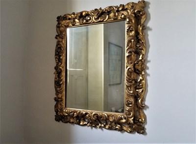 Lot 150 - An antique Italian carved giltwood Florentine...