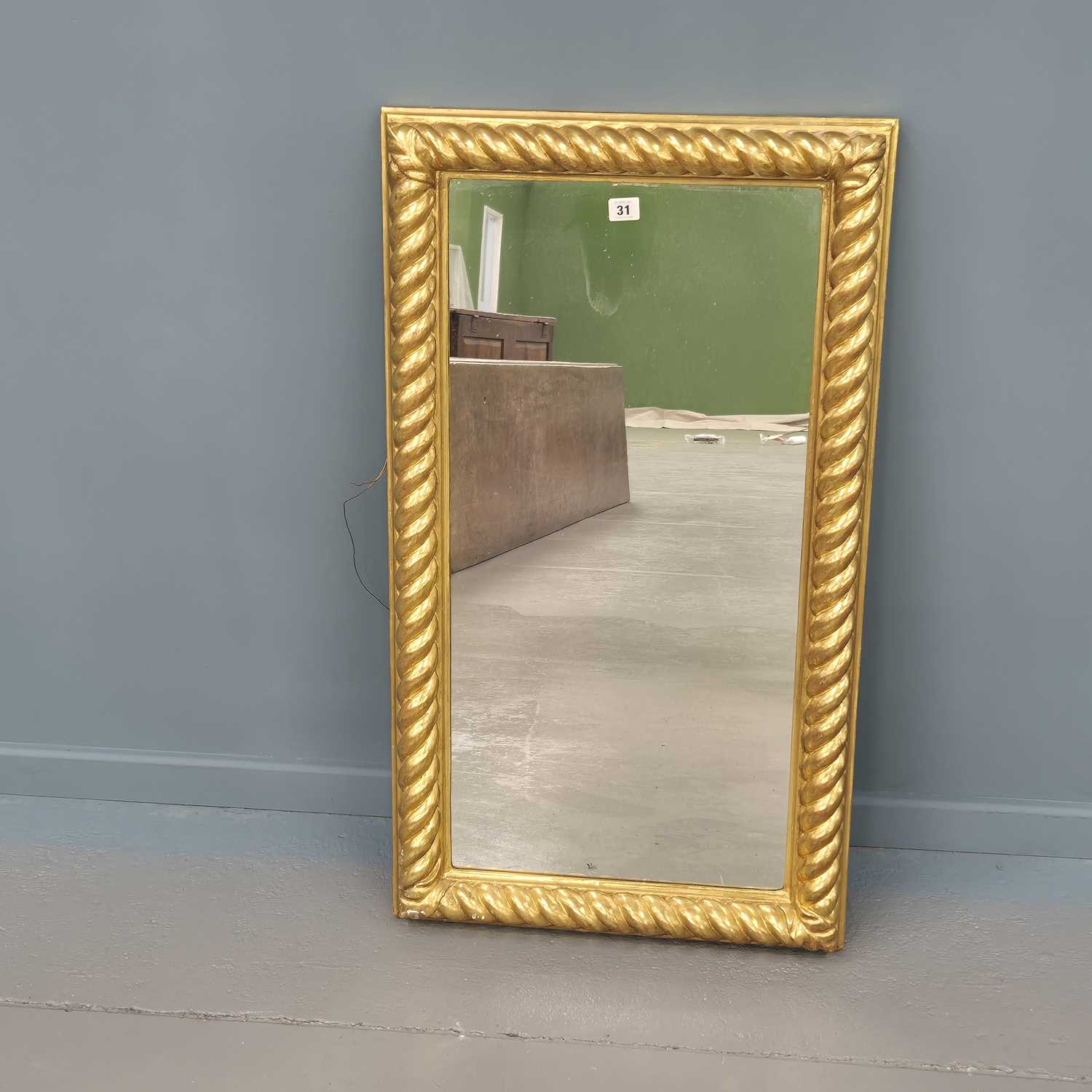 Lot 31 - A 19th century English carved giltwood framed...