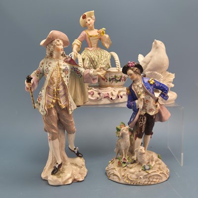 Lot 872 - A Meissen white glazed figure of a bird.   H...