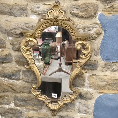 Lot 277 - An Antique Carved Giltwood French Rococo Style...
