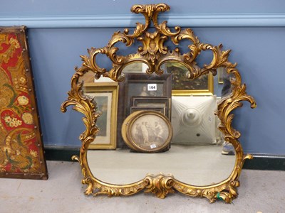 Lot 104 - A Vintage carved giltwood Rococo style mirror...