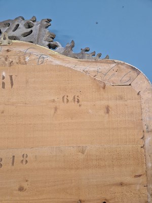 Lot 87 - Antique French Rococo style overmantel mirror...