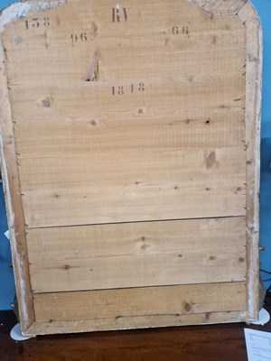 Lot 87 - Antique French Rococo style overmantel mirror...