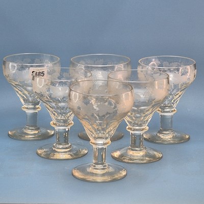 Lot 885 - A large collection of drinking glass to...