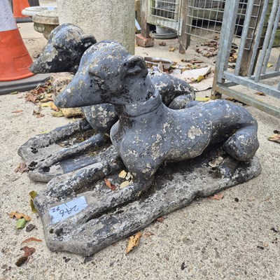 Lot 246 - A pair of vintage composite stone weathered...