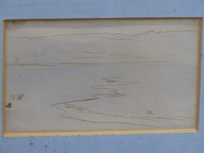 Lot 888 - Edward Lear (1812-88), a sketch 'Albetone,...