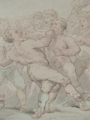 Lot 889 - Thomas Rowlandson (1756-1827), a bare fist...