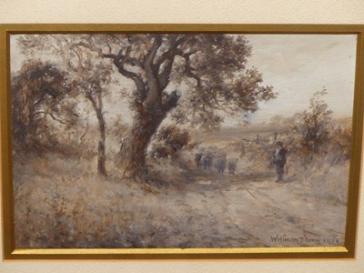 Lot 891 - William Joseph King (1857-1943), sheep driven...