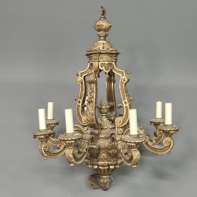 Lot 280 - An early 20th Century carved giltwood baroque...