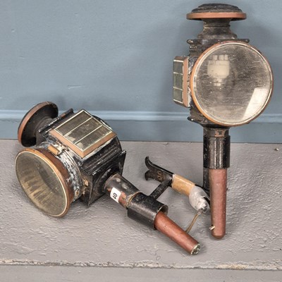 Lot 46A - A pair of large Victorian brass and copper...