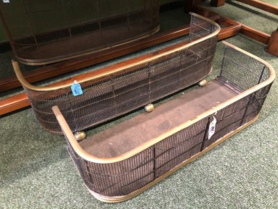 Lot 53 - An early 19th Century wirework and brass fire...