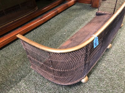 Lot 53 - An early 19th Century wirework and brass fire...