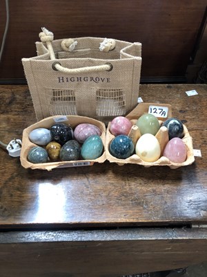 Lot 127A - Quantity of marble eggs