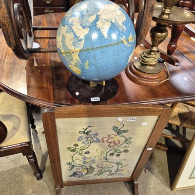 Lot 200A - Globe and a firescreen