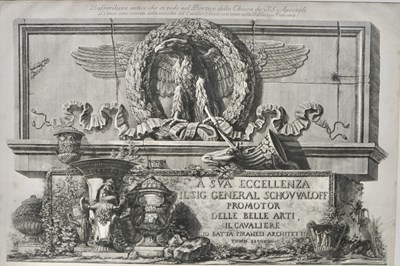 Lot 253 - A Giovanni Battista Piranesi antique print,...