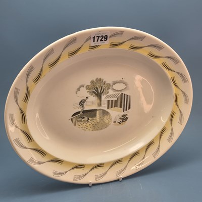 Lot 1729 - A Wedgwood 'Garden'pattern oval platter...
