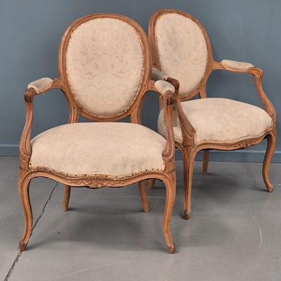 Lot 463 - A pair of antique French Hepplewhite style...