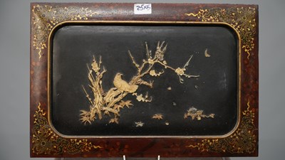 Lot 25 - A pair of carved Oriental panels, together...