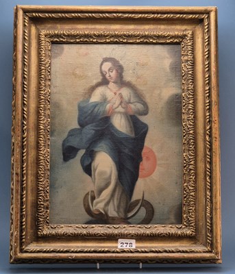 Lot 278 - Old master school, Madonna and Child, oil on...