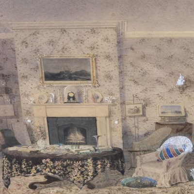 Lot 318 - Mid-19th Century English school, A front room...