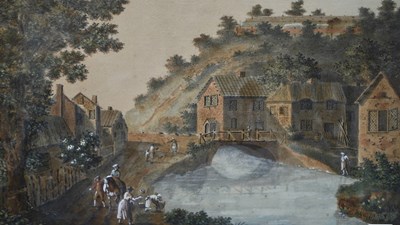 Lot 299 - 18th Century Continental school, two views of...