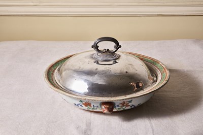 Lot 213 - An unusual antique Chinese export famille rose...