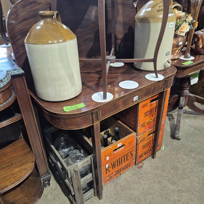 Lot 178 - A regency mahogany and box wood strung fold...