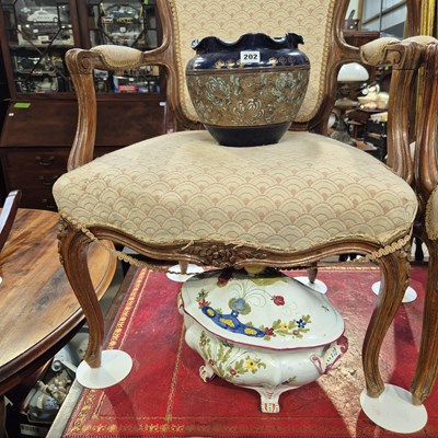 Lot 202 - A Tureen, A Victorian vase and a Doulton vase
