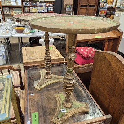 Lot 219 - A pair of Italianate style occasional tables