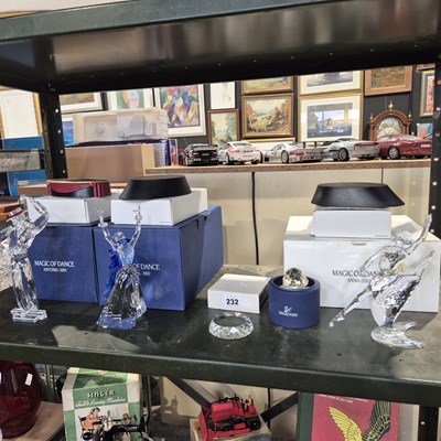 Lot 232 - Three Swarovski 'Magic of the Dance' figures -...
