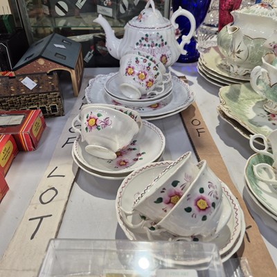 Lot 236 - A Victorian tea service, collectors cards etc.