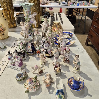 Lot 242 - A group of 19th century and later porcelain...