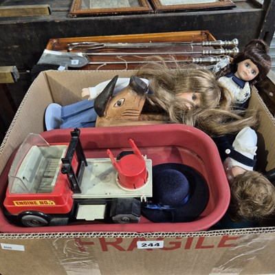 Lot 244 - A small collection of vintage and other toys,...