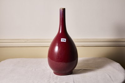 Lot 174 - An antique Chinese sang-de-boueff pear form...