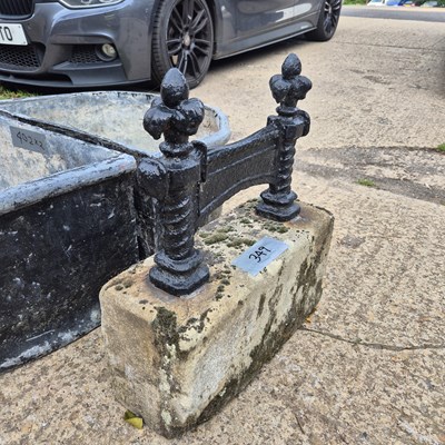 Lot 349 - An antique Victorian cast iron boot scrape,...