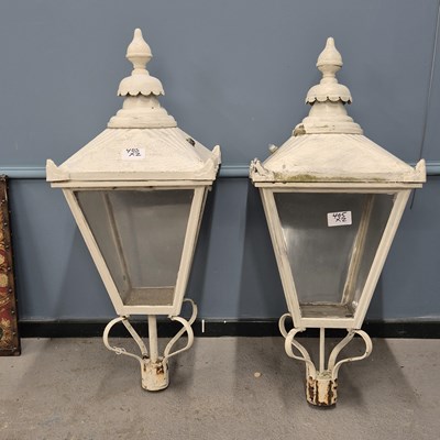 Lot 405 - A pair of large country house Victorian style...