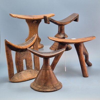 Lot 346 - An interesting group of seven vintage African...