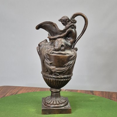 Lot 315 - An Italianate classical style bronze ewer,...