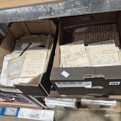 Lot 269 - A group of 19th-century letters and other...