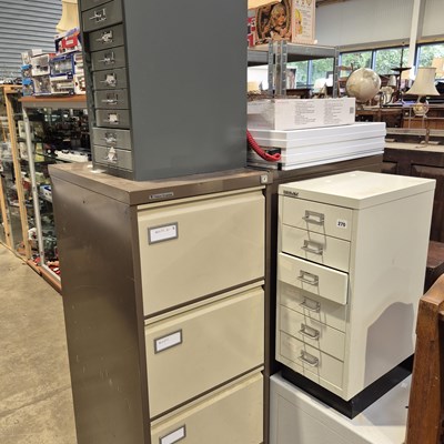 Lot 270 - Various filing cabinets, including two Bizley...