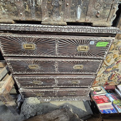 Lot 293 - A 19th-century colonial hardwood two-part...