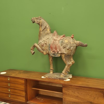 Lot 609 - A large vintage Chinese Tang horse with...