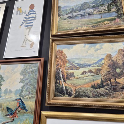 Lot 311 - Three Oil paintings by E Leighton Walmsley...